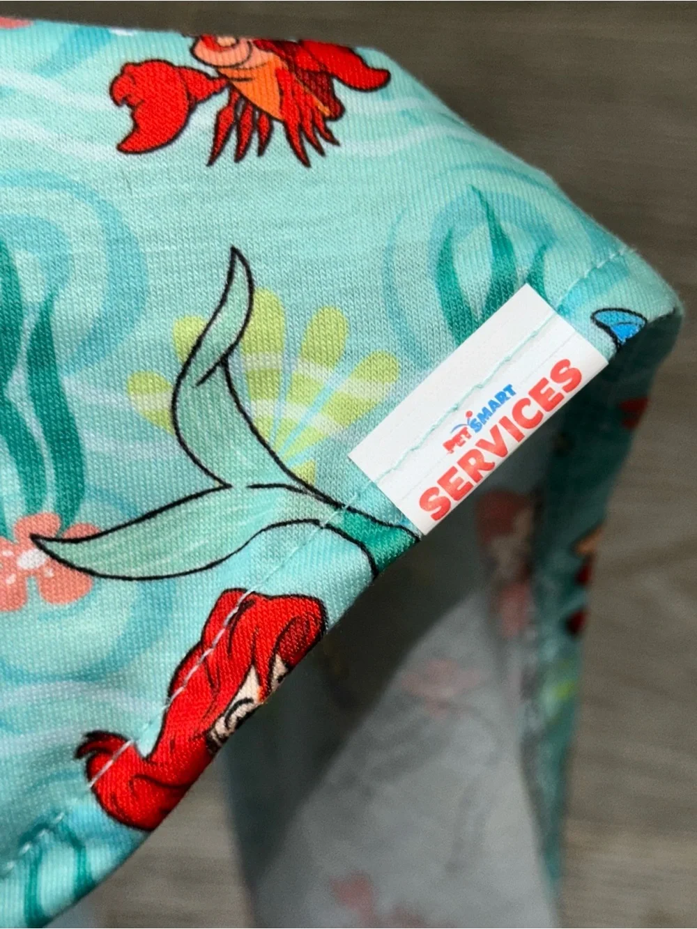 PetSmart Services Disney Princess The Little Mermaid Pet Bandana M/L 27” Ariel